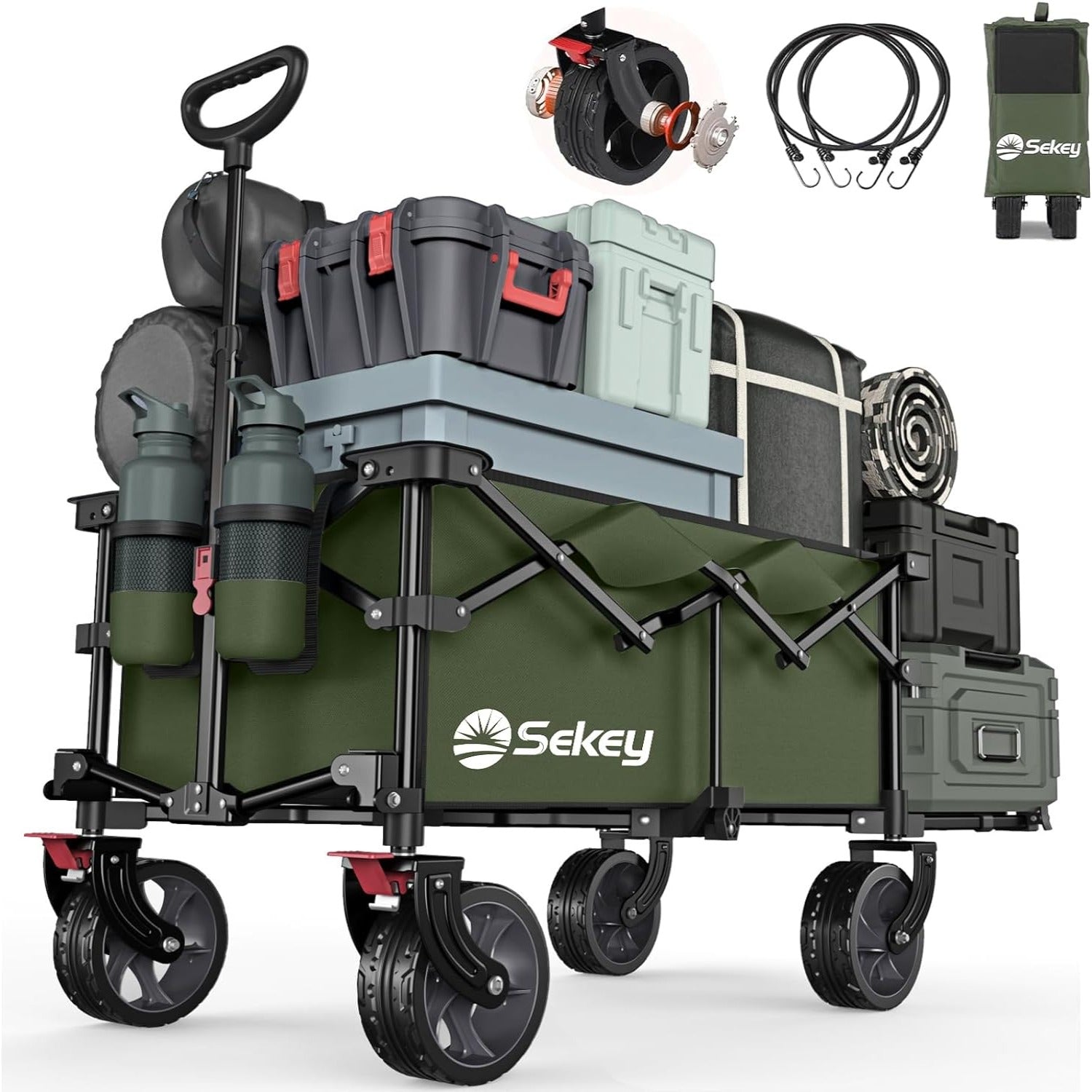 Sekey 後ろ開け 長物対応 大容量185L 耐荷重150kg 【収納サイズが類似